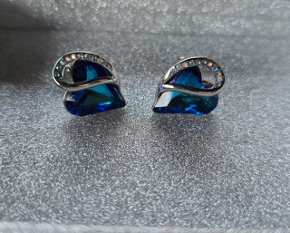 Pendientes Leafael Corazón Azul