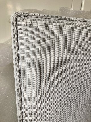 Cabezal de cama mimbre blanco nuevo a estrenar