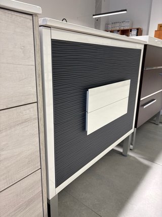 Mueble de baño 80cm con patas y lavabo