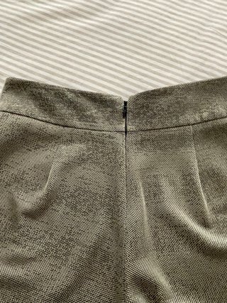 Pantalón palazzo dorado brillante