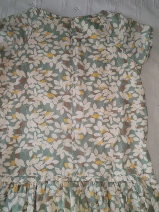 Vestido Bossa Talla 6 Años Estampado Hojas