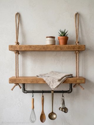 Estantería de cocina Hannun Madera Maciza