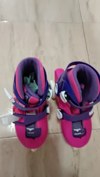 Patines infantiles niña rosa y morado