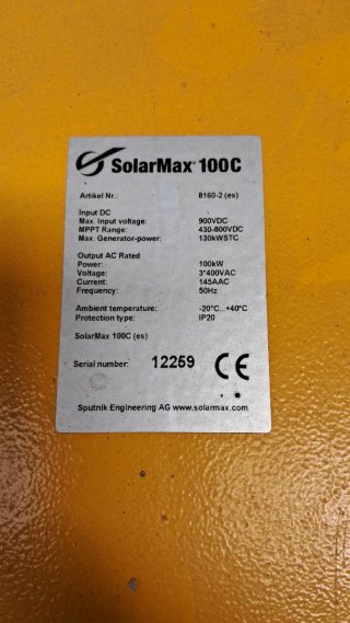 Inversor SolarMax 100kW