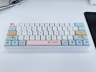 Teclado Mecánico Cute Multicolor 60% cherry blue