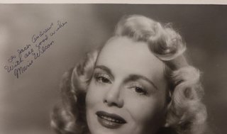 Foto Firmada Marie Wilson Vintage Hollywood