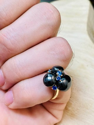 Anello Pomellato Nero e Dorato
