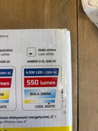 Lámpara LED Dorada para Espejo
