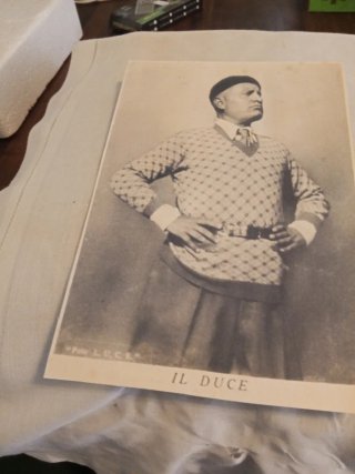 Cartolina Il Duce Foto LUCE