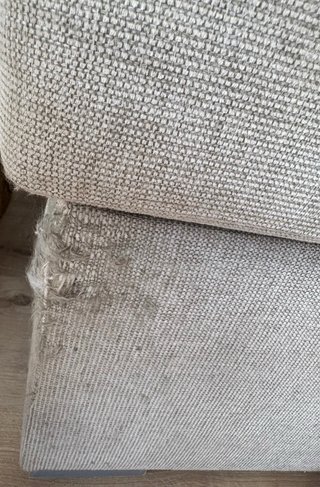 Sofá Cama Chaise Longue Tela Arena Claro JYSK