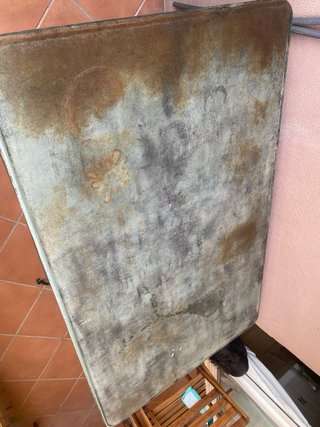 Mesa de hierro para terraza