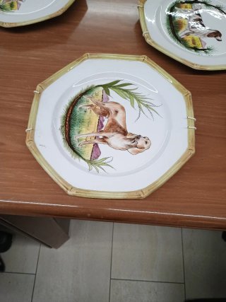 Set 8 piatti decorativi cani