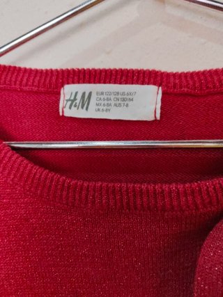 Vestido rojo brillante H&M