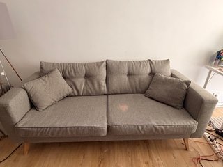 Sofá gris 3 plazas