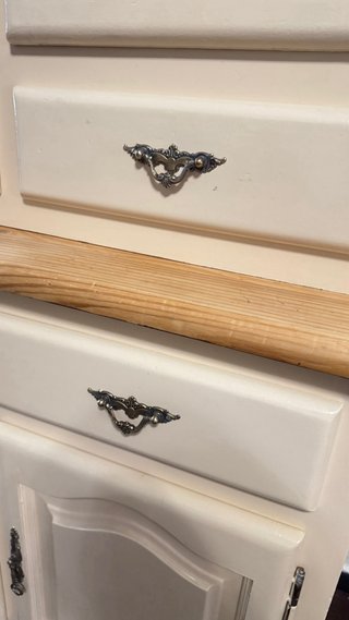 Vitrina  de madera y cristal restaurada