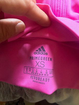 Top deportivo Adidas rosa Talla XS
