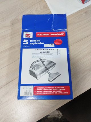 3Bolsas Aspirador Material Sintético