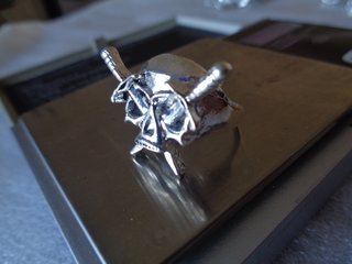 anello teschio vintage spade horror macabre gotico
