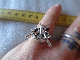 anello teschio vintage spade horror macabre gotico