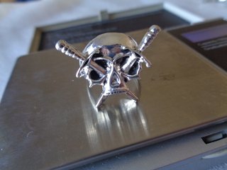 anello teschio vintage spade horror macabre gotico