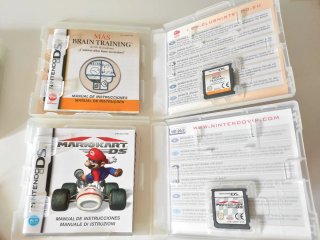 Nintendo DS + 4 Juegos Mario Kart y Brain Training