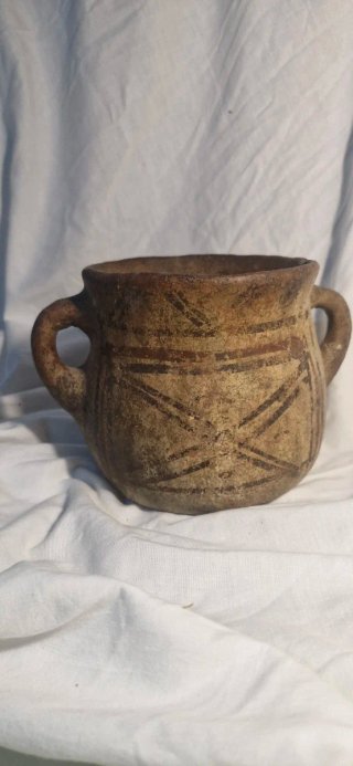 Vasija antigua decorada