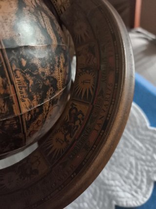 Globo Terráqueo Vintage Mercurio D'Oro