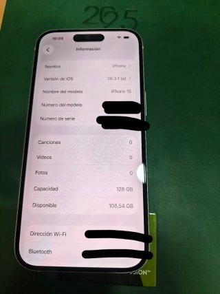 iPhone 15 128GB Como Nuevo.