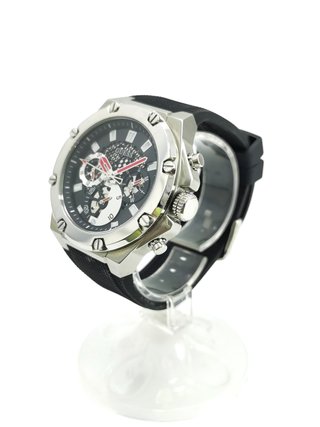 Reloj Guess GW0334G1 46mm Acero y Caucho