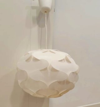 2 Lámparas de Papel Blancas