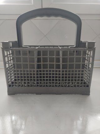 Cesto cubiertos lavavajillas gris