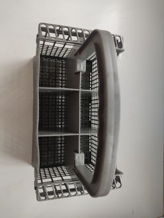 Cesto cubiertos lavavajillas gris