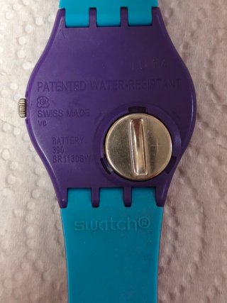 Orologio Swatch Viola e Azzurro