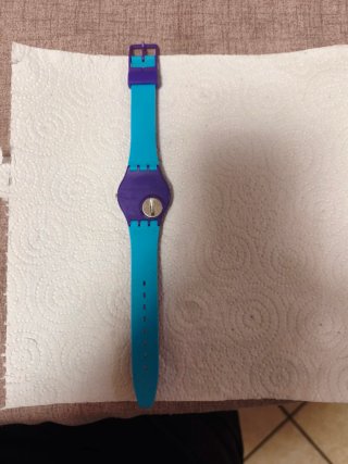 Orologio Swatch Viola e Azzurro