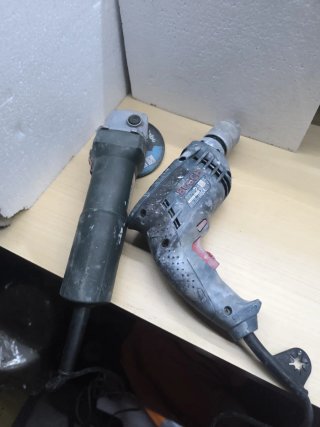 Amoladora Metabo y Taladro Bosch