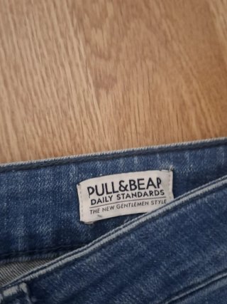 Pull&Bear Vaqueros Super Skinny Fit Azul Talla M