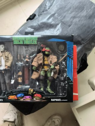 Figuras Tortugas Ninja Casey Jones y Raphael
