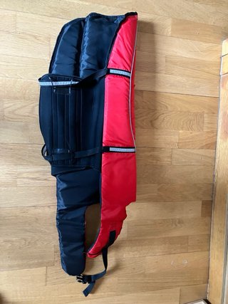 Gilet acquatico per cani rosso