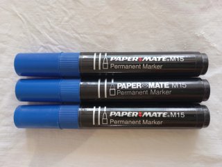 Lote 3 Rotuladores Permanentes Paper Mate M15