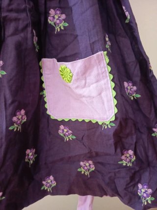 Vestido infantil estampado floral
