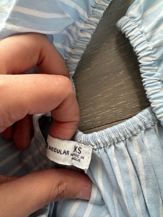 Vestito Hollister a righe azzurre
