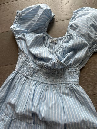 Vestito Hollister a righe azzurre