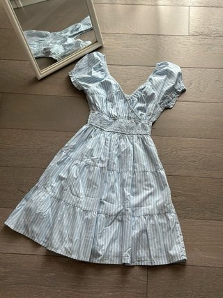 Vestito Hollister a righe azzurre