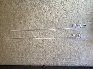 2 Barras Cortina IKEA IRJA Blancas 140cm Nuevas