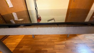 Mesa cristal extensible 110/165x68cm