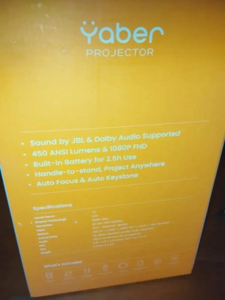Proyector LED Yaber T2 Crema con batería