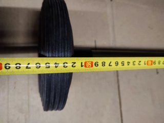 Ruedas cubo basura metal plástico goma