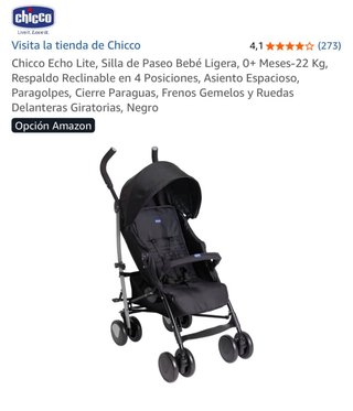 Passeggino Chicco Echo Lite Nero