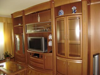 Mueble salón madera cerezo