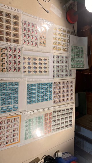 Lotto fogli, mini fogli, spezzature francobolli